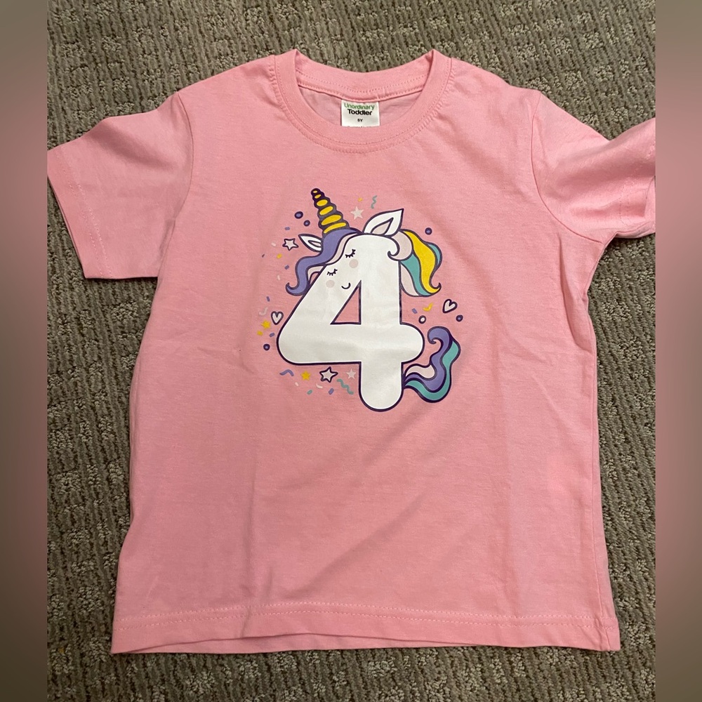 4 year old Unicorn Birthday t-Shirt, 4T